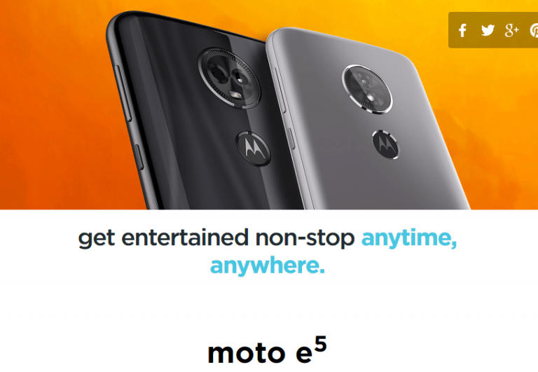 Moto E5, Moto E5 Plus Launched in India; Price starts at ₹ 9,999