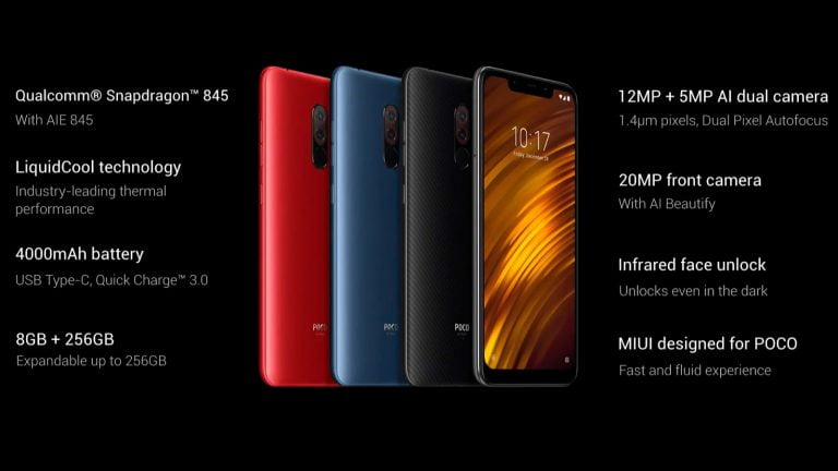 Xiaomi Poco F1 With Snapdragon 845 Launched in India; Price Starts at ₹ 20,999