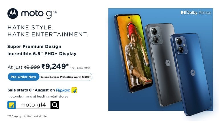 Motorola launches moto g14 with 6.5” FHD+ Display, Stereo Speakers and UNISOC T616 at Rs. 9,999