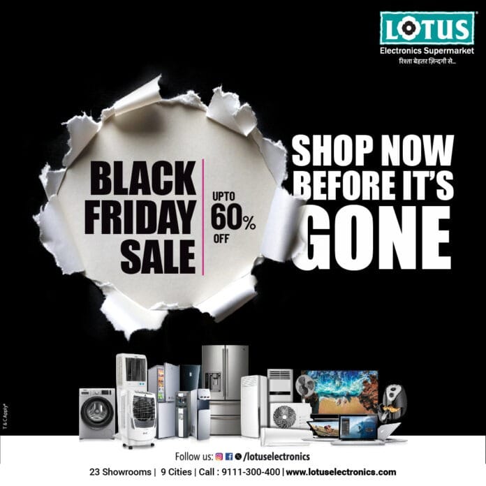 Lotus Electronics Unveils Spectacular Black Friday Extravaganza, Offering Irresistible Deals Across a Wide Range of Products