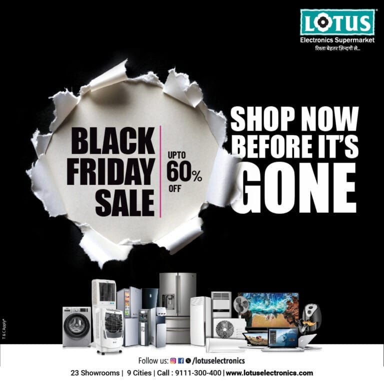 Lotus Electronics Unveils Spectacular Black Friday Extravaganza, Offering Irresistible Deals Across a Wide Range of Products